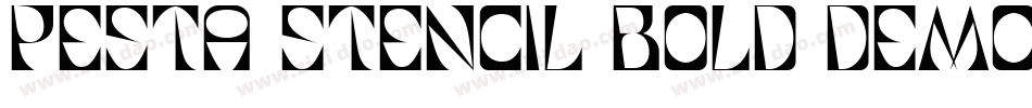 Pesta Stencil Bold Demo字体转换